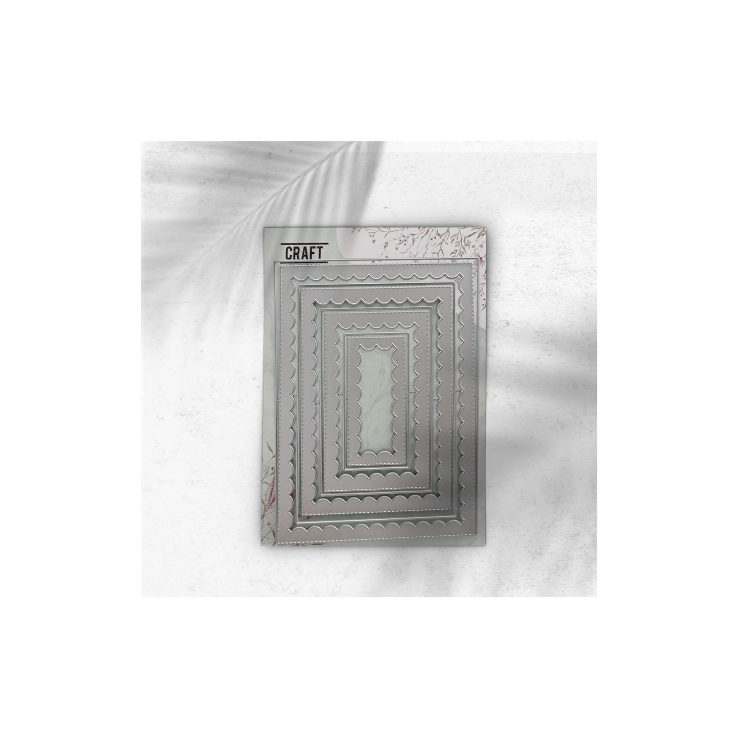 Luxe Rectangle Inverted Scallop Frames die