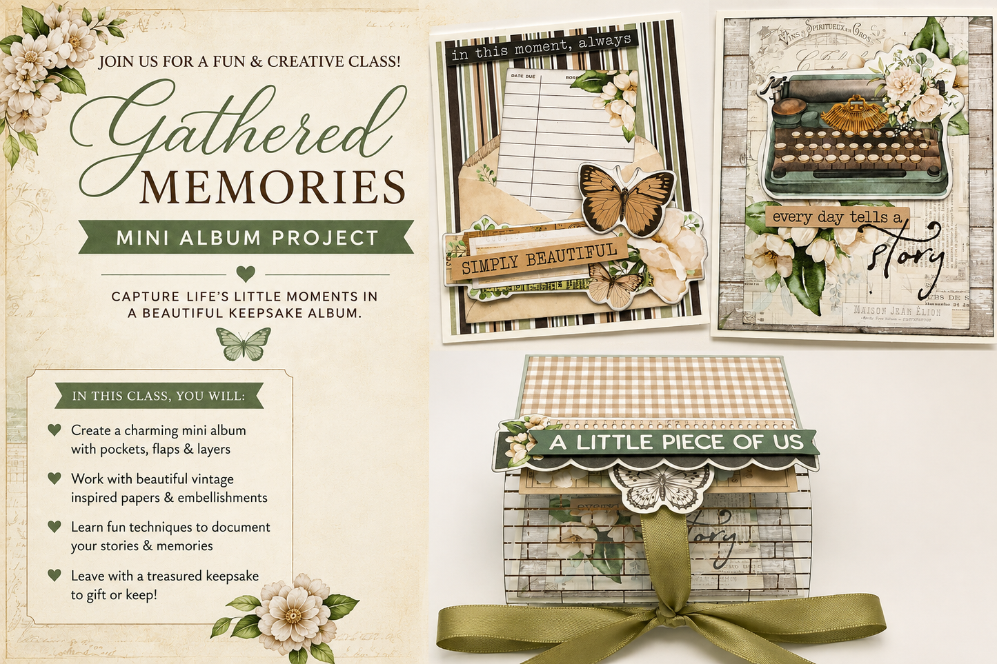 Gathered Memories Mini Book Class
