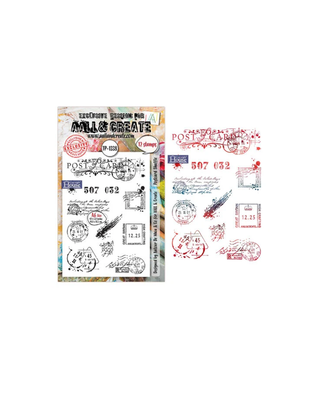 Postcard Shuffle Stamp Set