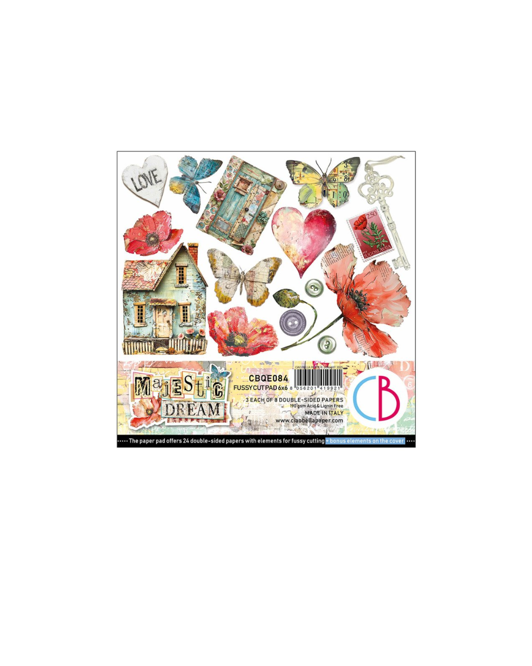 Majestic Dream 6x6 Fussy Cut Pad