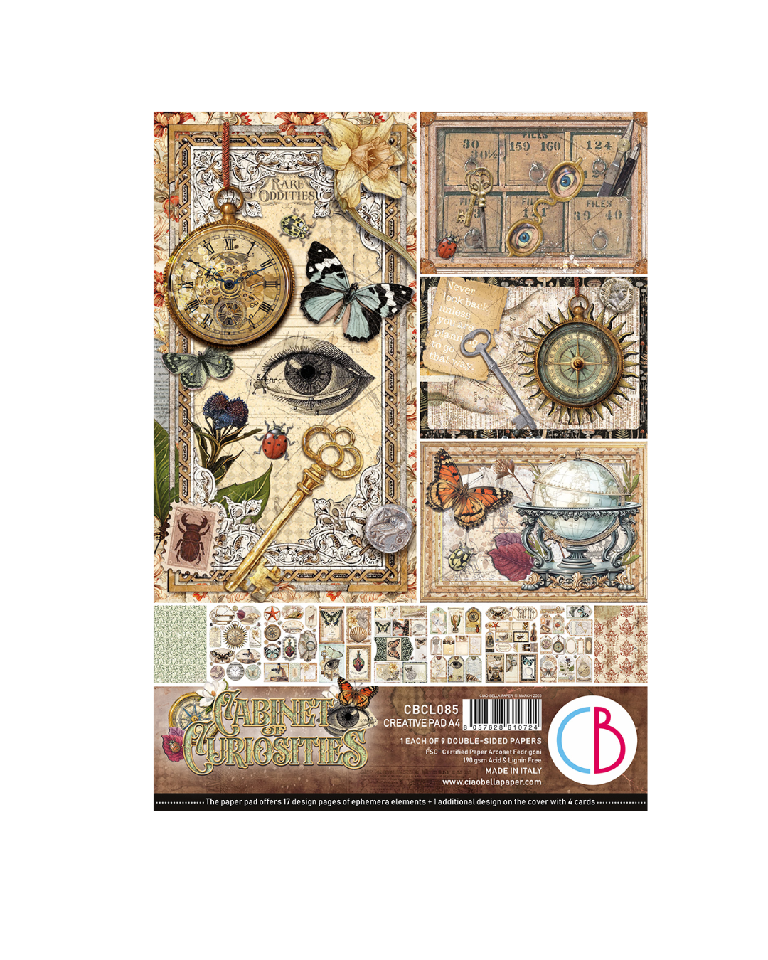 Cabinet of Curiosities Creative Pad A4