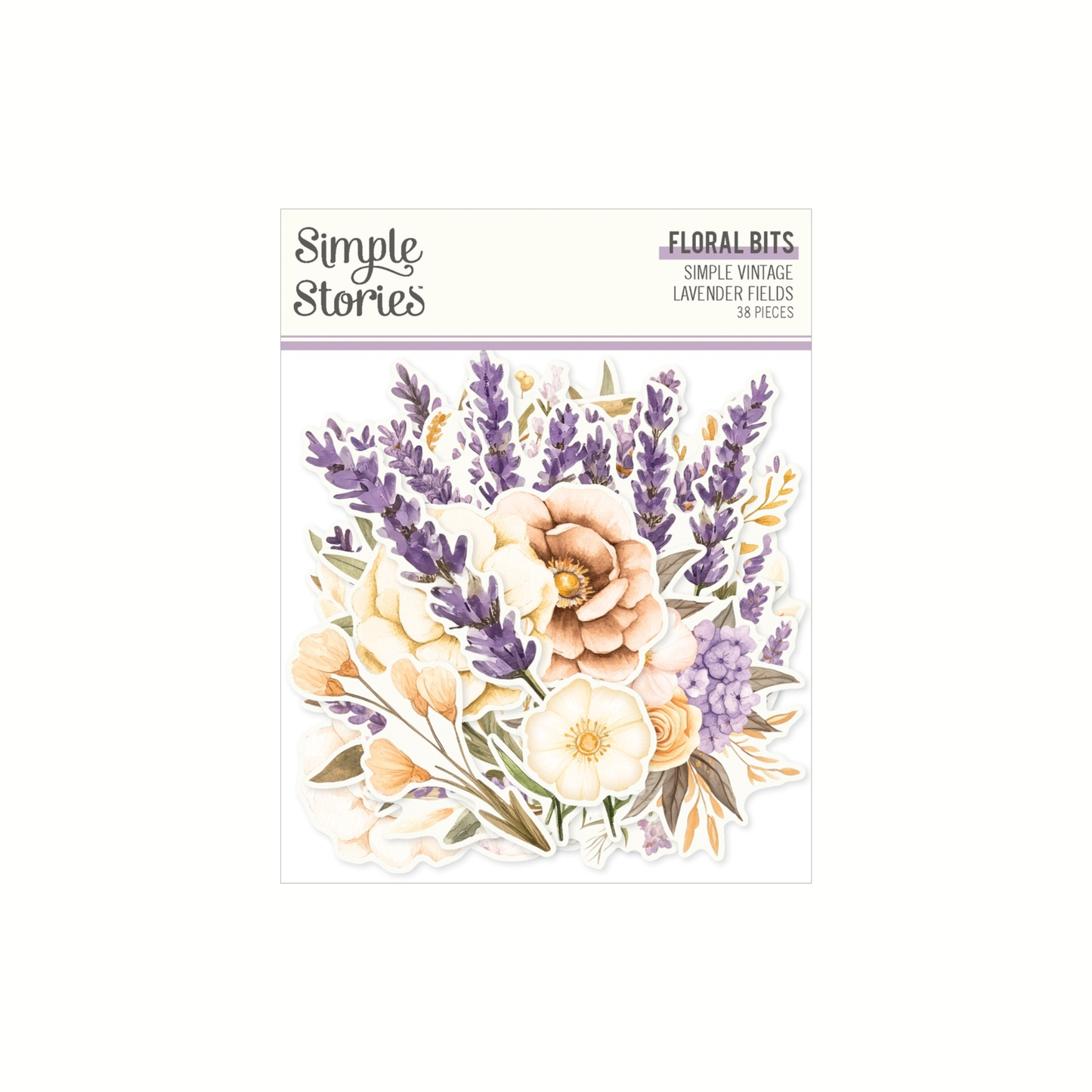 Simple Vintage Lavender Fields Floral Bits (Class)