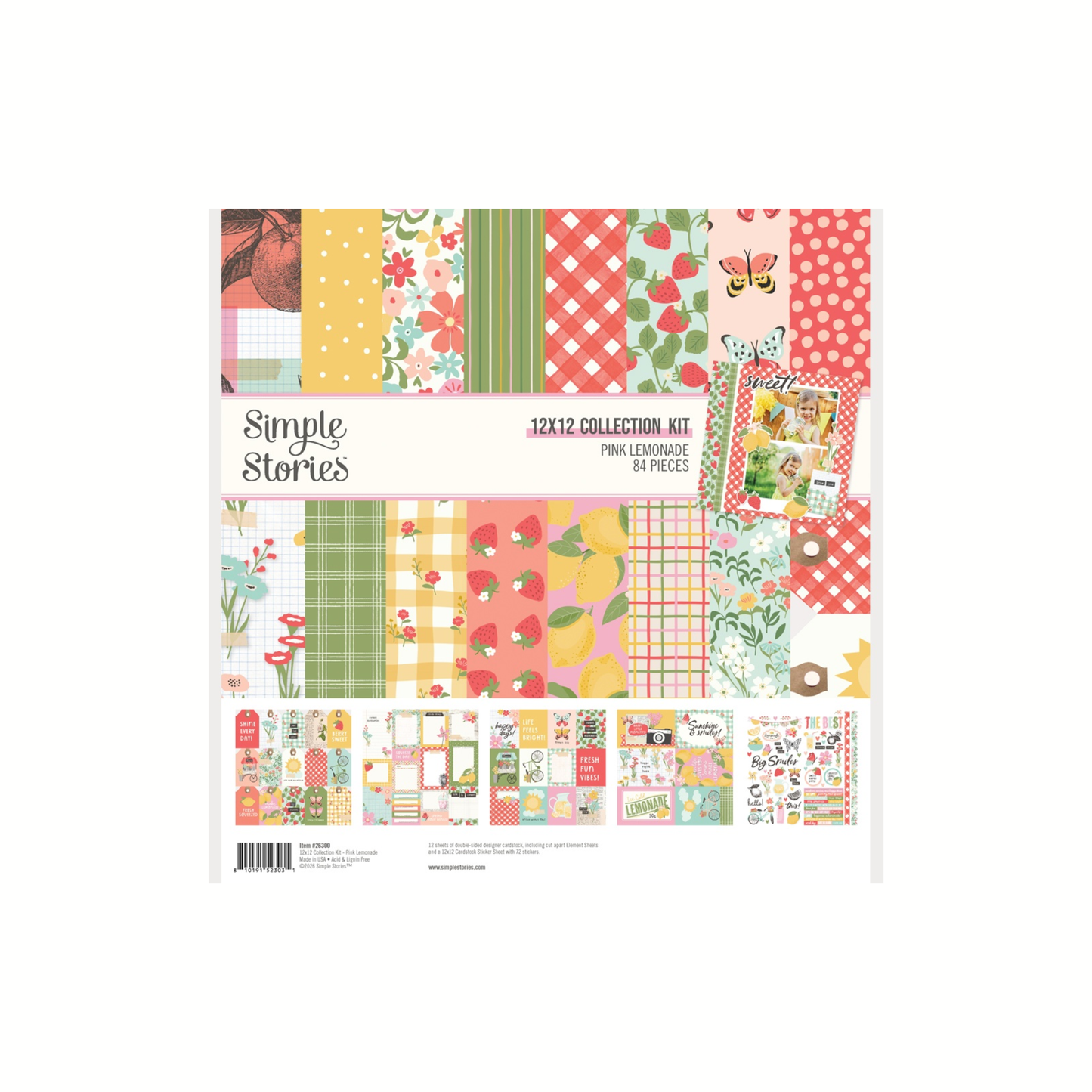 12x12 Pink Lemonade Collection Kit