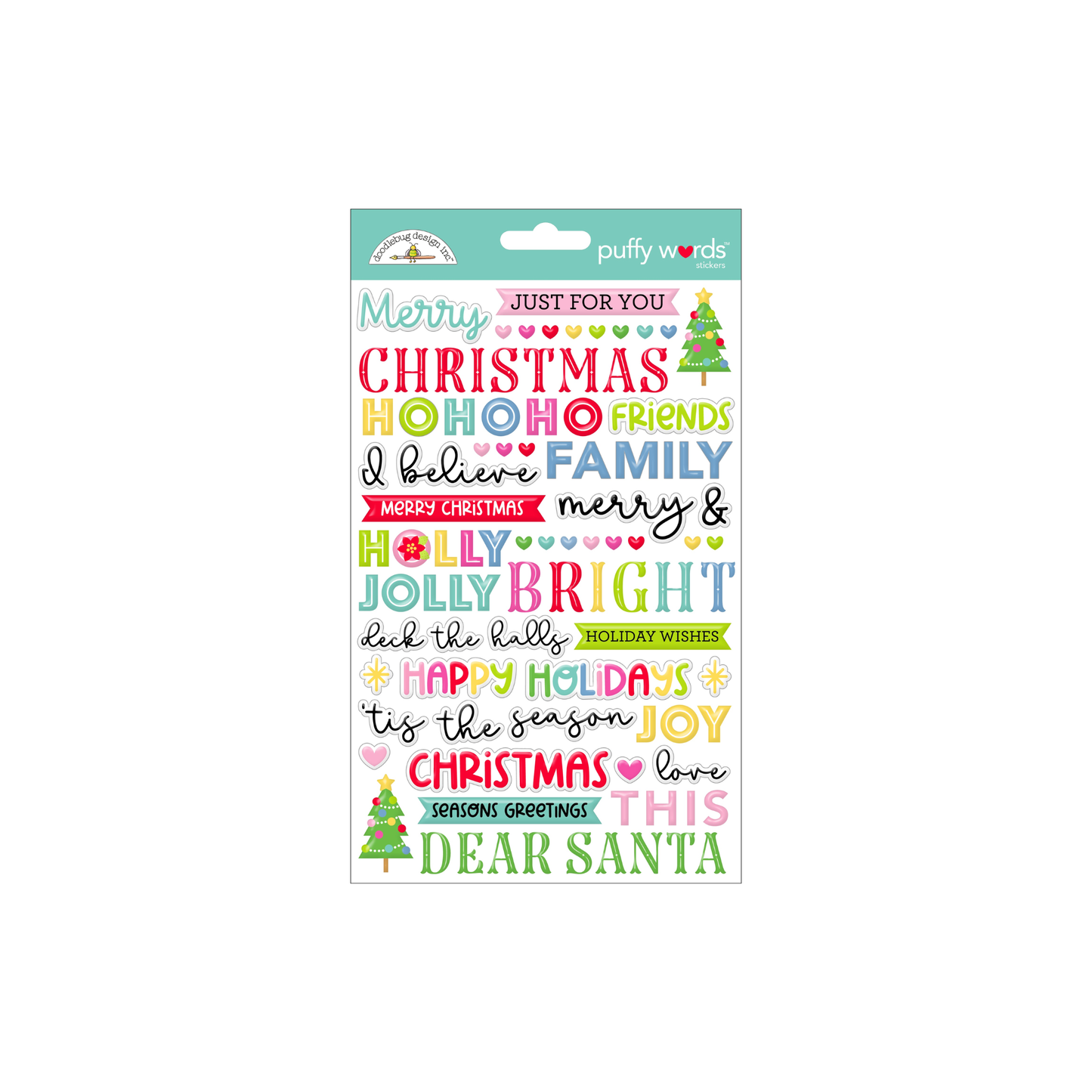 Oh What Fun Puffy Word Stickers