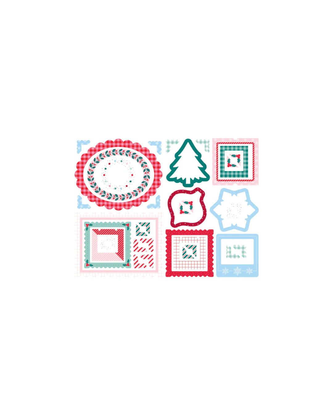 Dear Santa Chipboard Frames & Corners (Incl. in Kit)