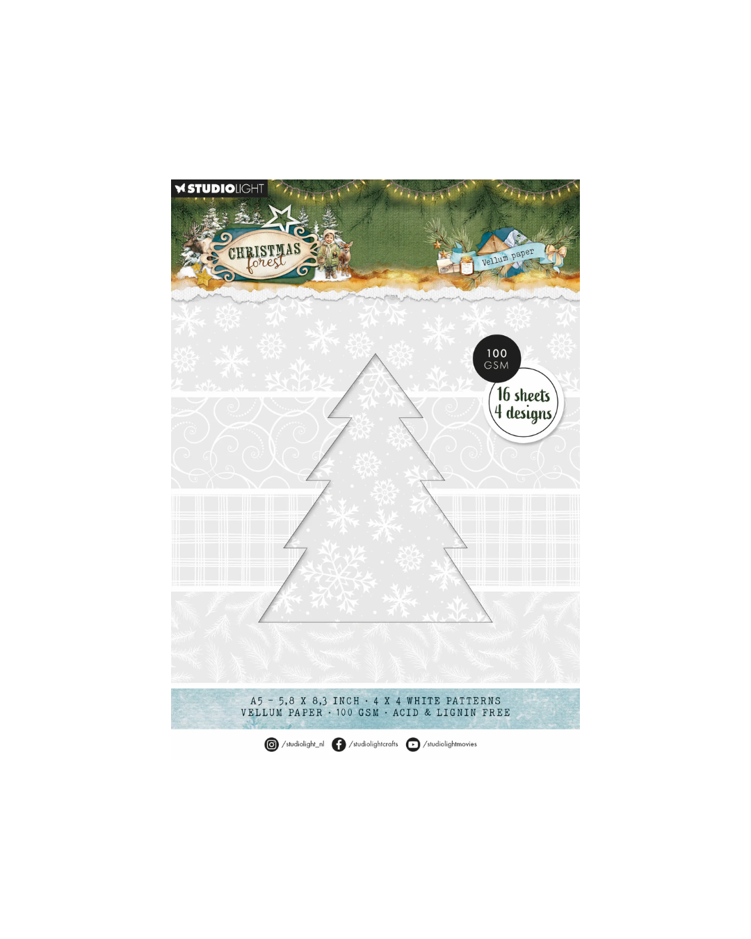 Christmas Forest Vellum Paper