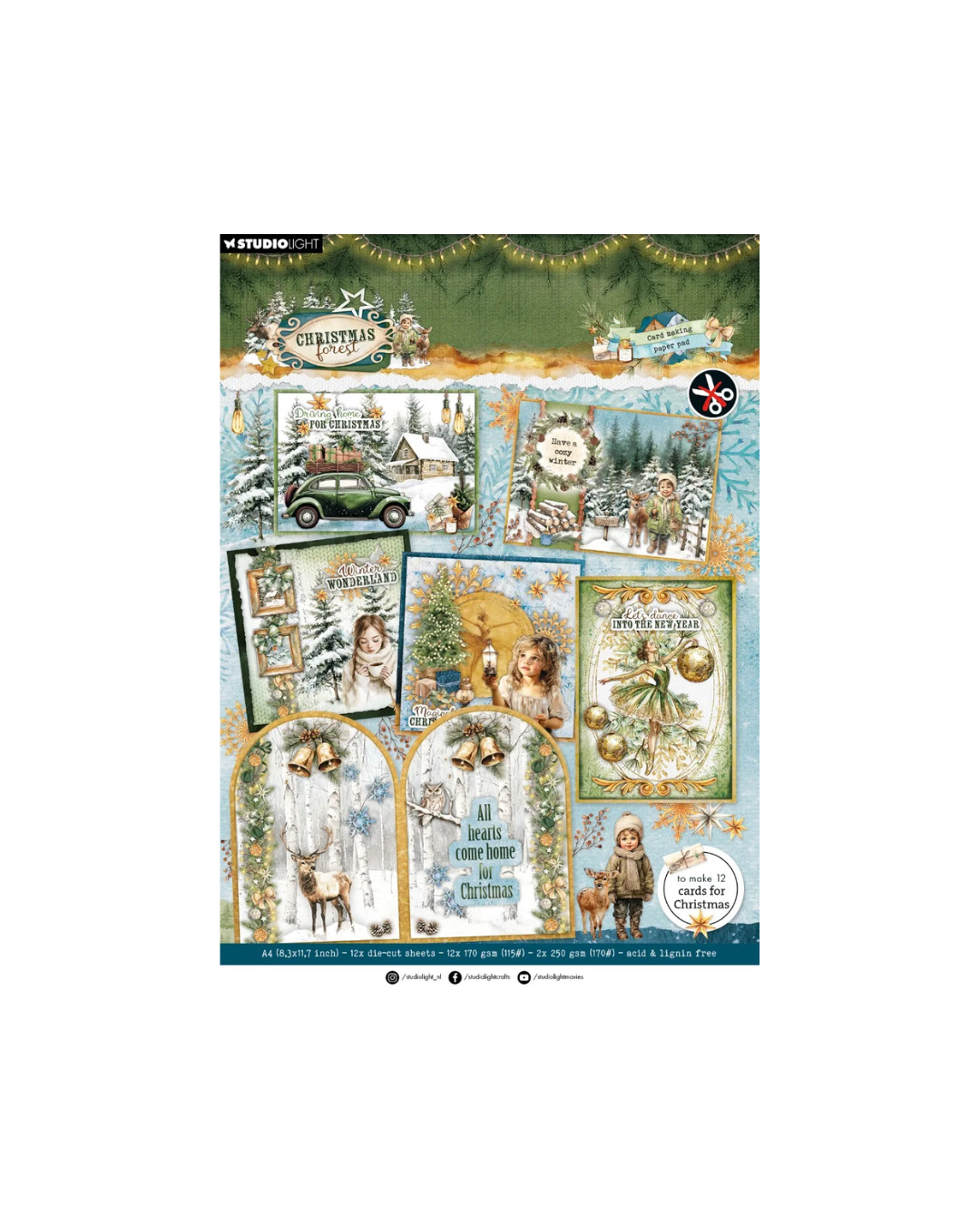 Christmas Forest Cardmaking Paper Pad