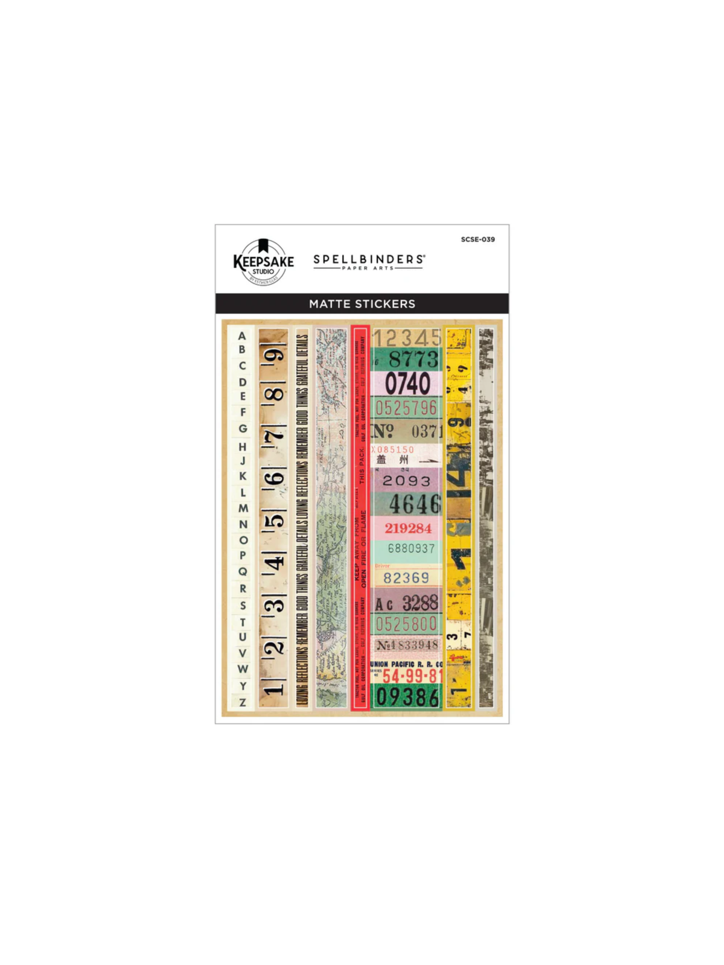 Book 10 Borders & Labels Matte Stickers