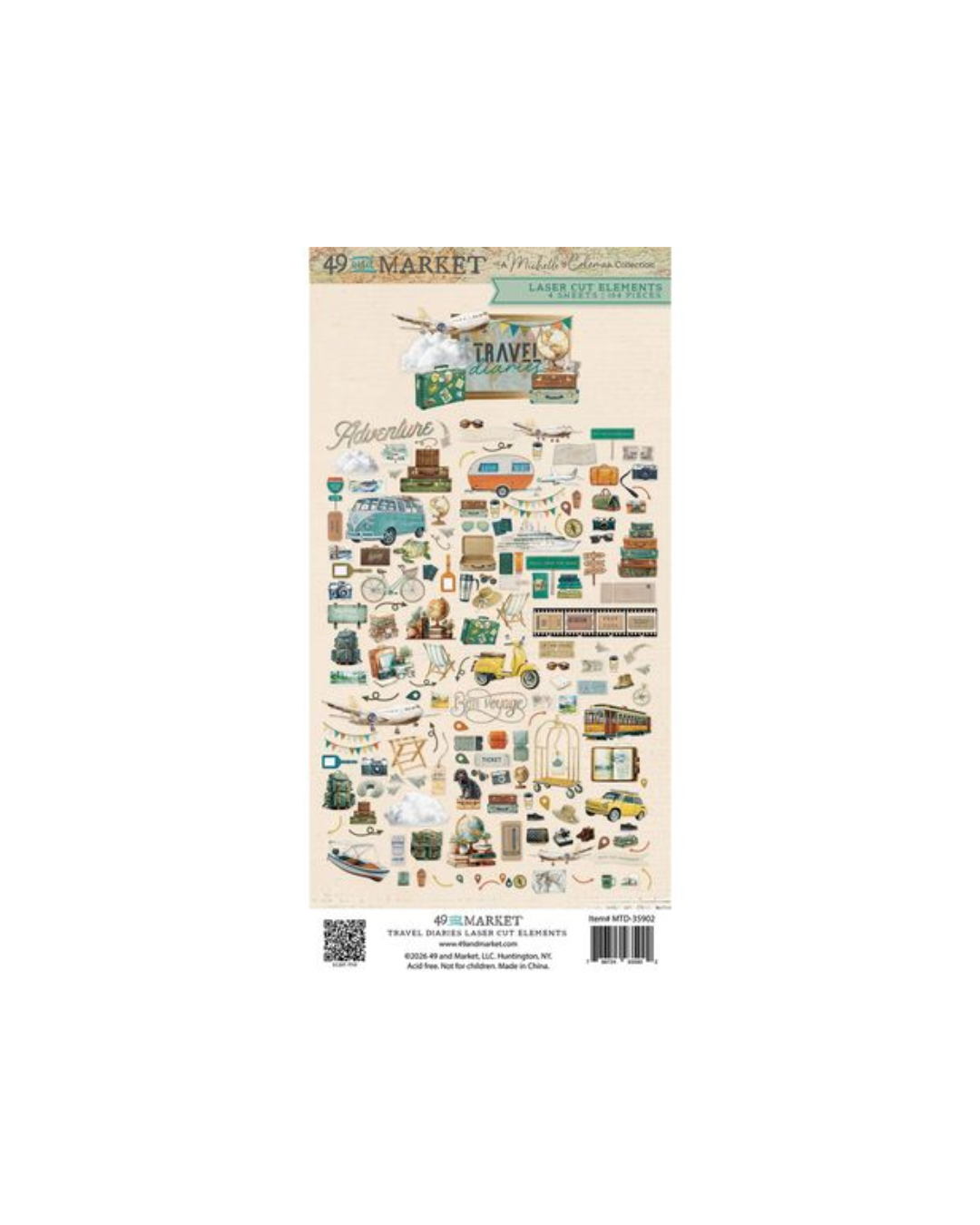Travel Diaries Laser Cut Elements