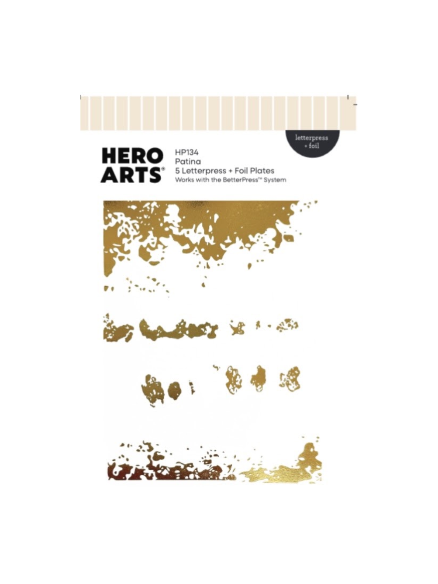 Patina Letterpress & Foil plate
