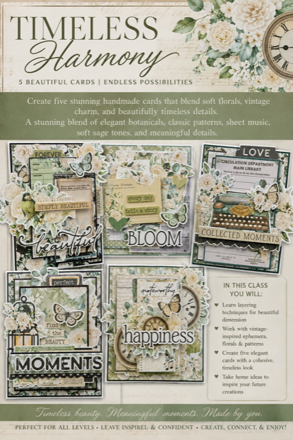 Timeless Harmony Card Class Registration (July 25, 2026)