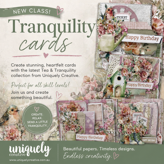 Tranquility Card Class Registration June 20th (Price incl. tax)