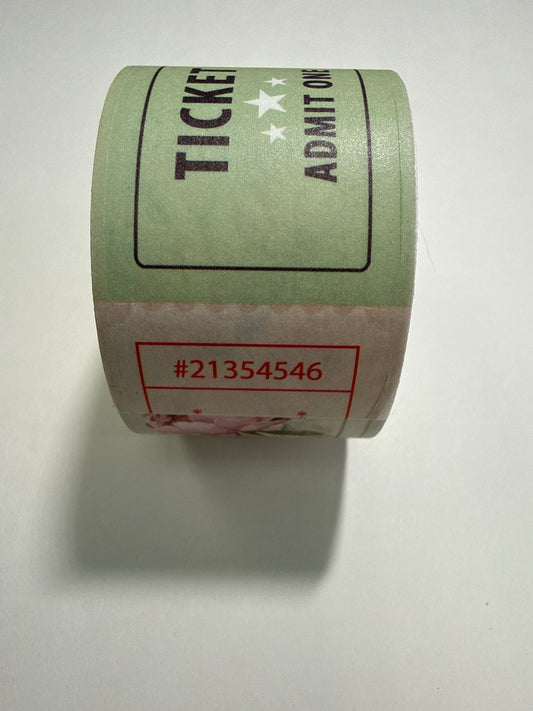 Vintage ticket Washi (Class)