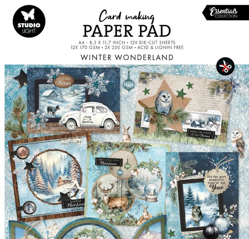 Winter Wonderland Card Making Paper Pad – Clipper Street Scrapbook Company