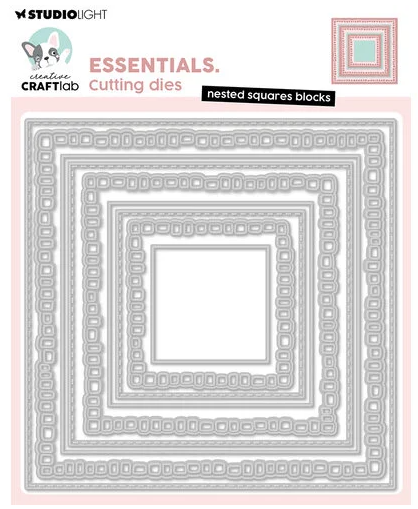 Nested Square Blocks Die