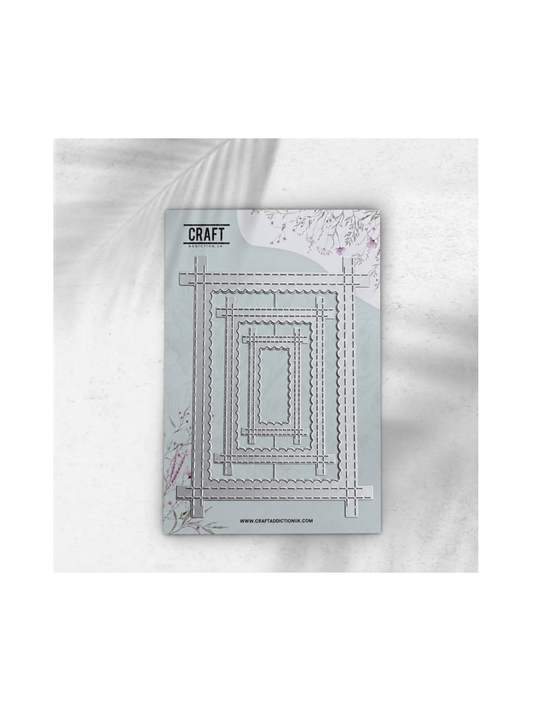 Stitchcraft Inverted Scallop Frame Rectangle Die