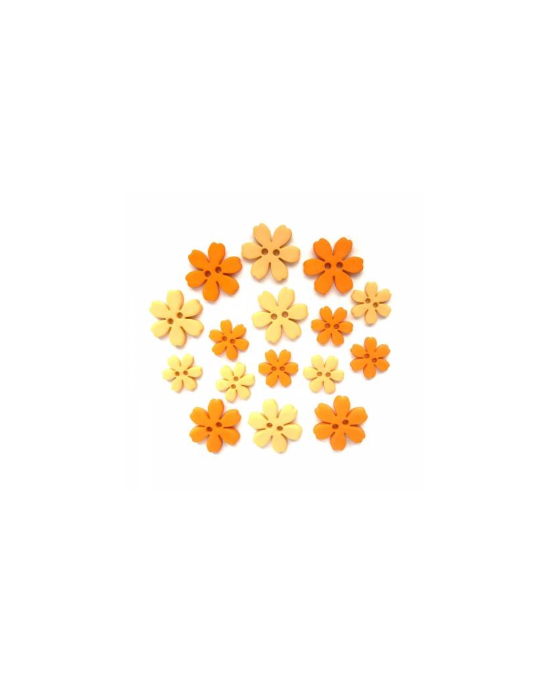 Marigold Flower Power Buttons