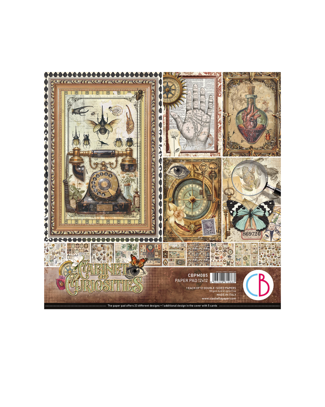 12x12 Cabinet of Curiosities Patterns Pad