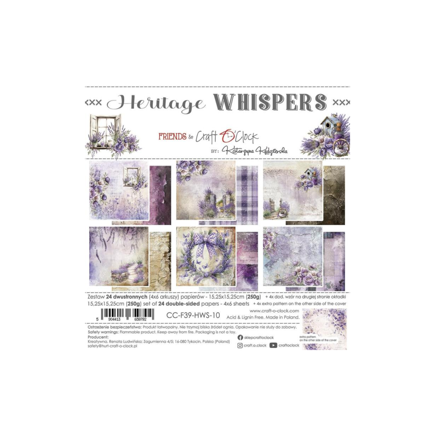 6x6 Heritage Whispers Paper Pad