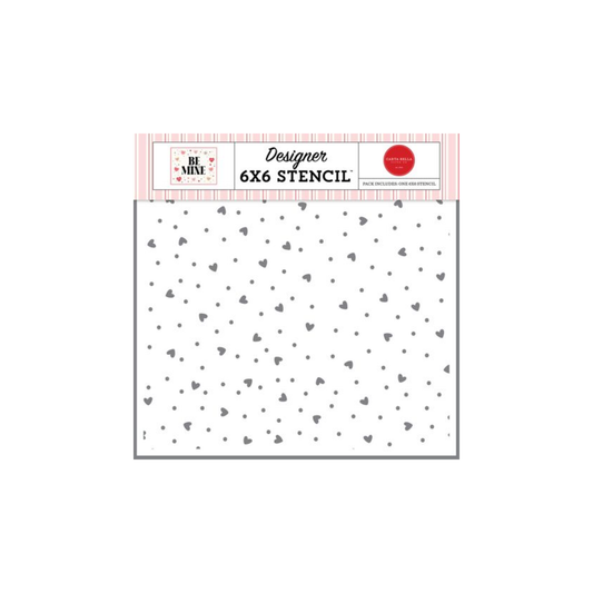 Polka Dot Love Stencil