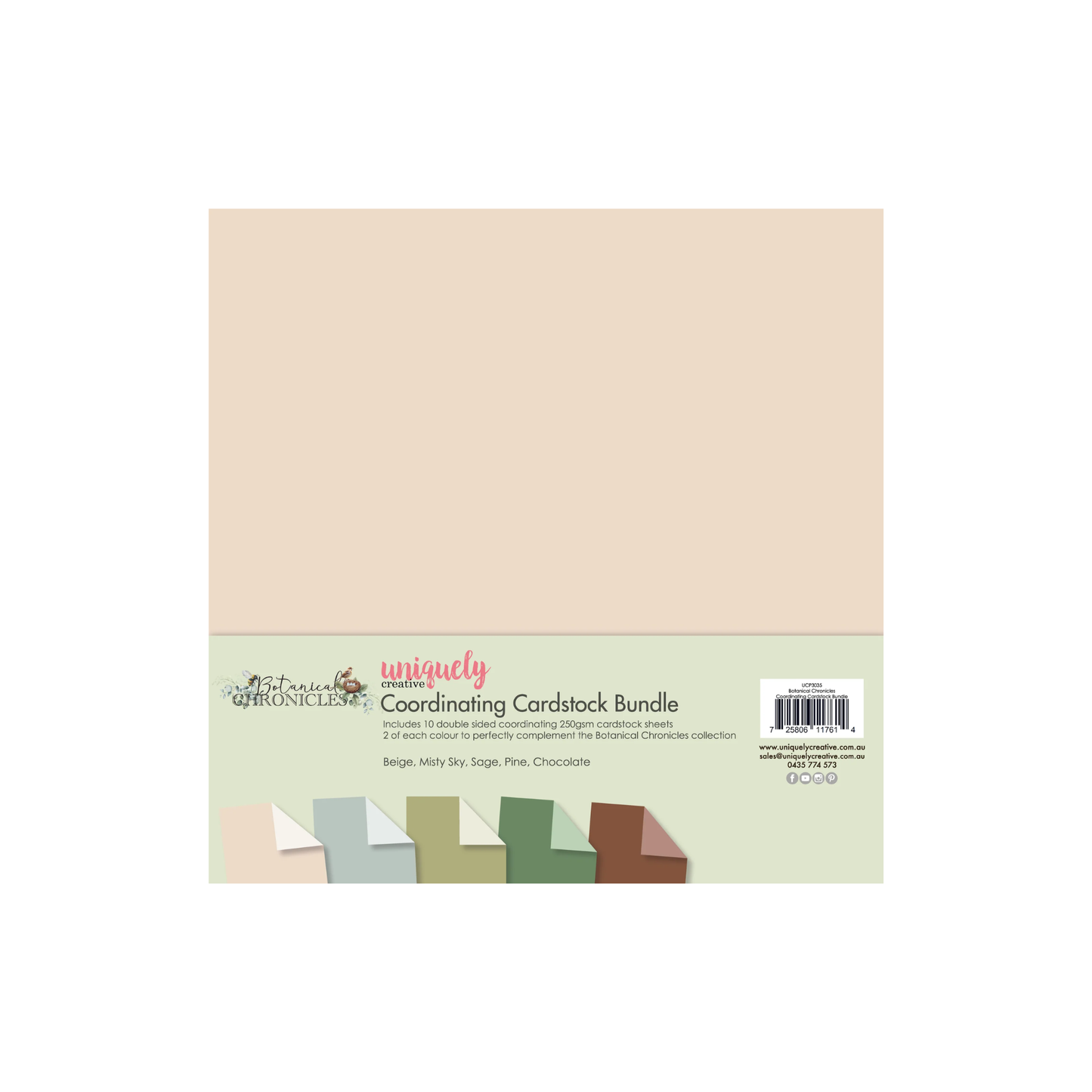 Botanical Chronicles Cardstock 12x12 Pack