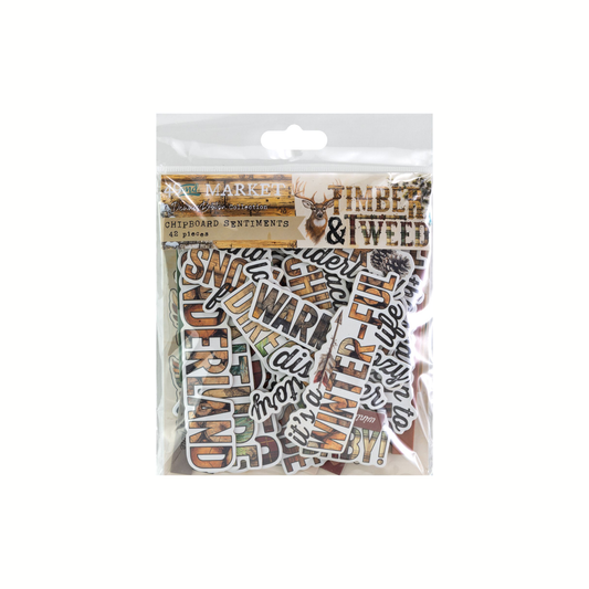 Chipboard Sentiments Timber & Tweed