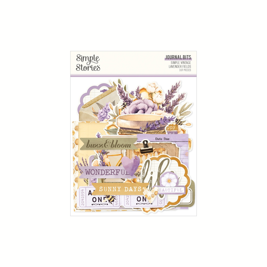 Simple Vintage Lavender Fields Journal Bits (Class)