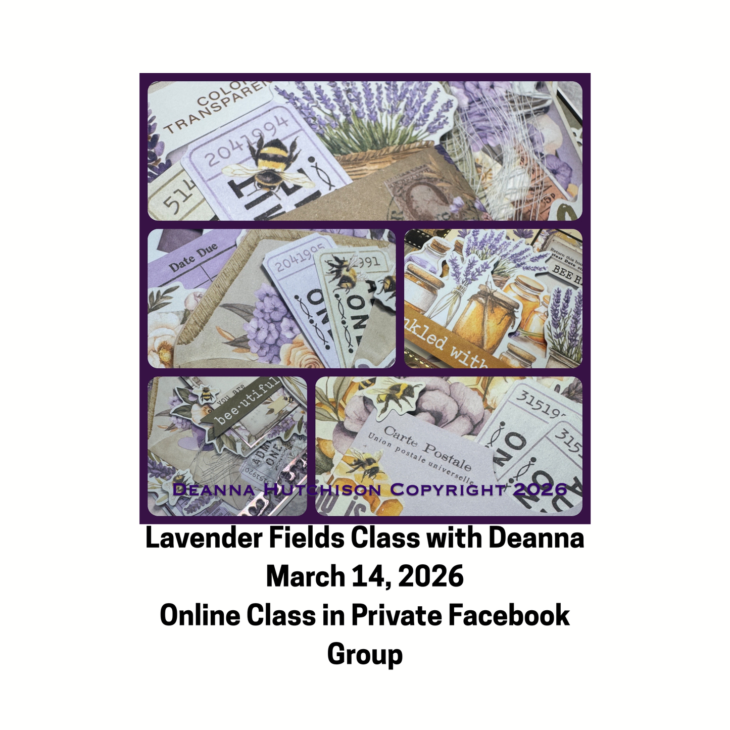 Lavender Fields Card Class with Deanna