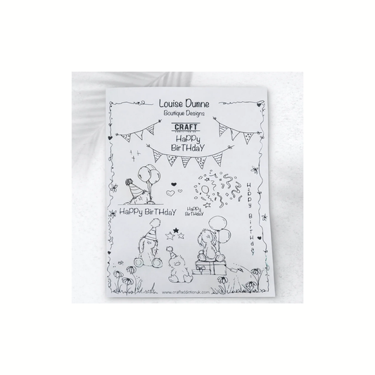 Cottontail Party Time Stamp