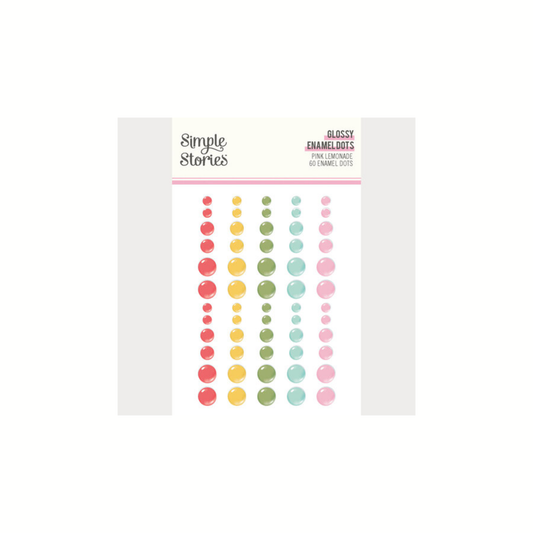 Pink Lemonade Glossy Enamel Dots
