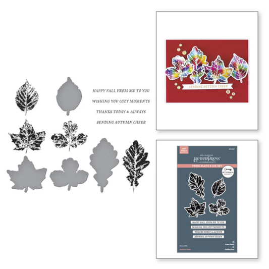 Autumn Cheer Press Plate and Die