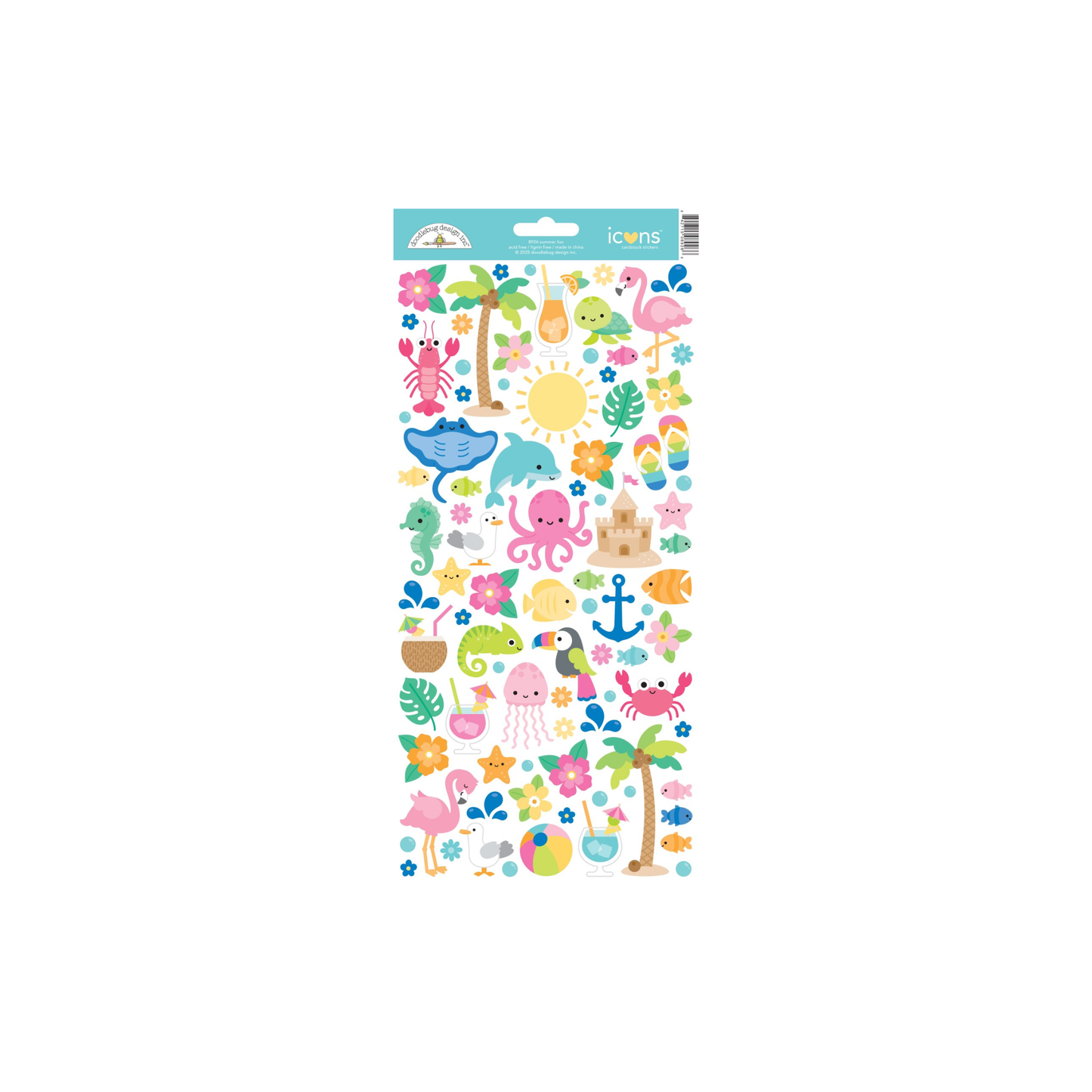 Summer Fun Icon Stickers