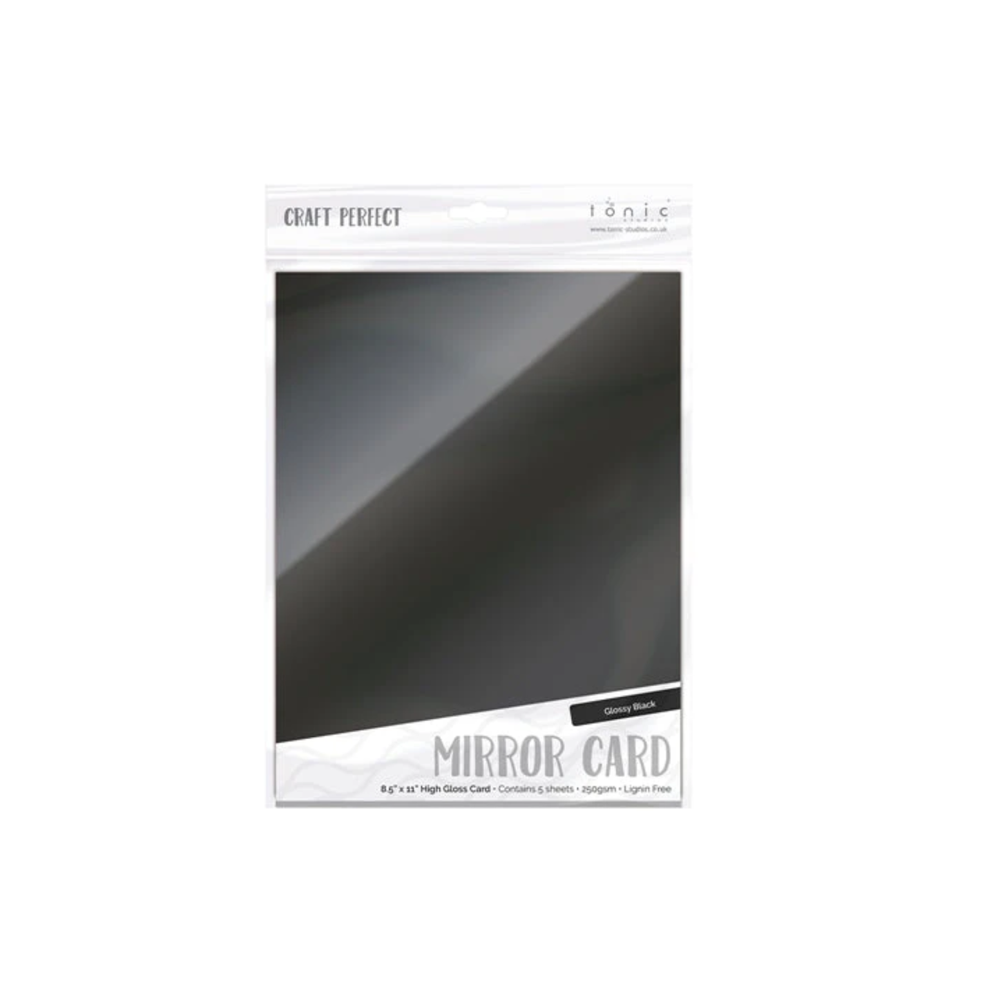 Glossy Black Mirror Cardstock
