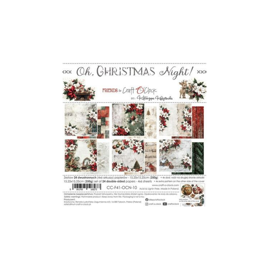 6x6 Oh Christmas Night Paper Pad