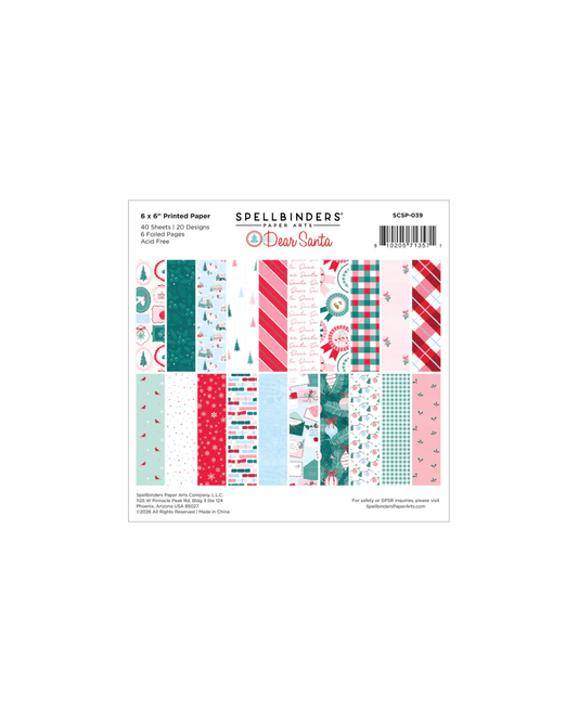 Dear Santa 6x6 Paper Pack (Incl. in kit)
