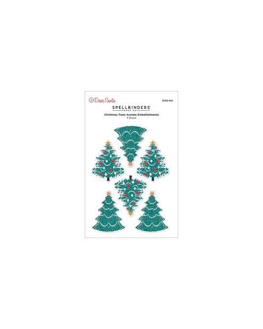 Dear Santa Acetate Christmas Trees