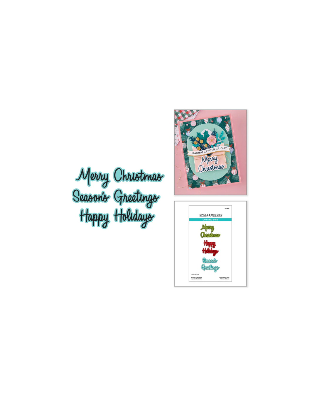 Merry Greetings Die Set