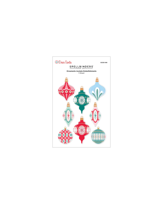 Dear Santa Acetate Ornament Embellishments