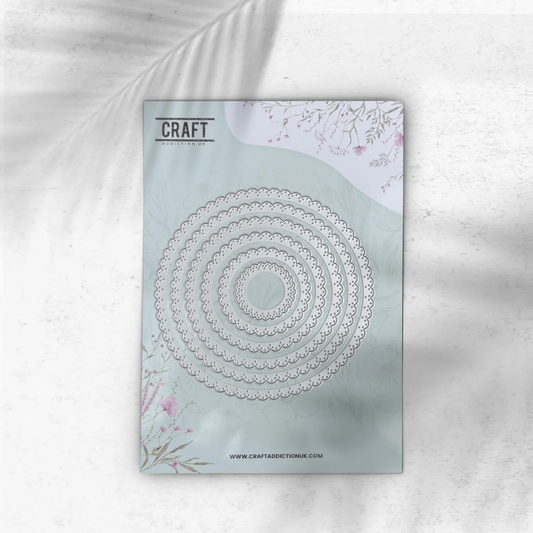 Fancy Scallop Circle  Dies