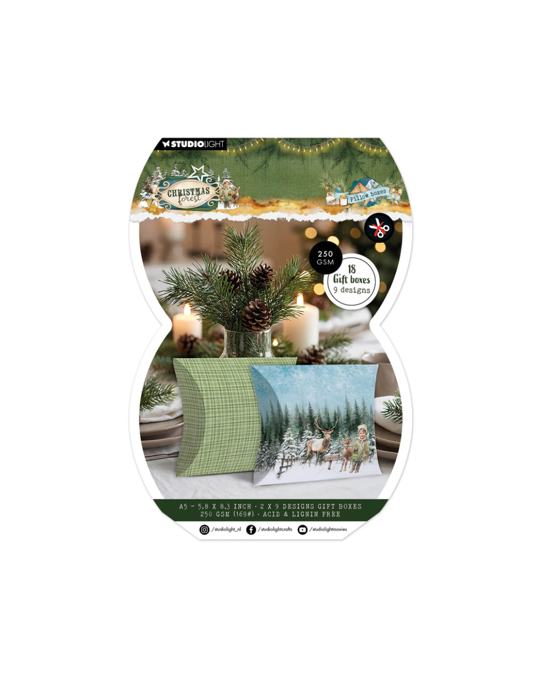 Christmas Forest Pillow Boxes