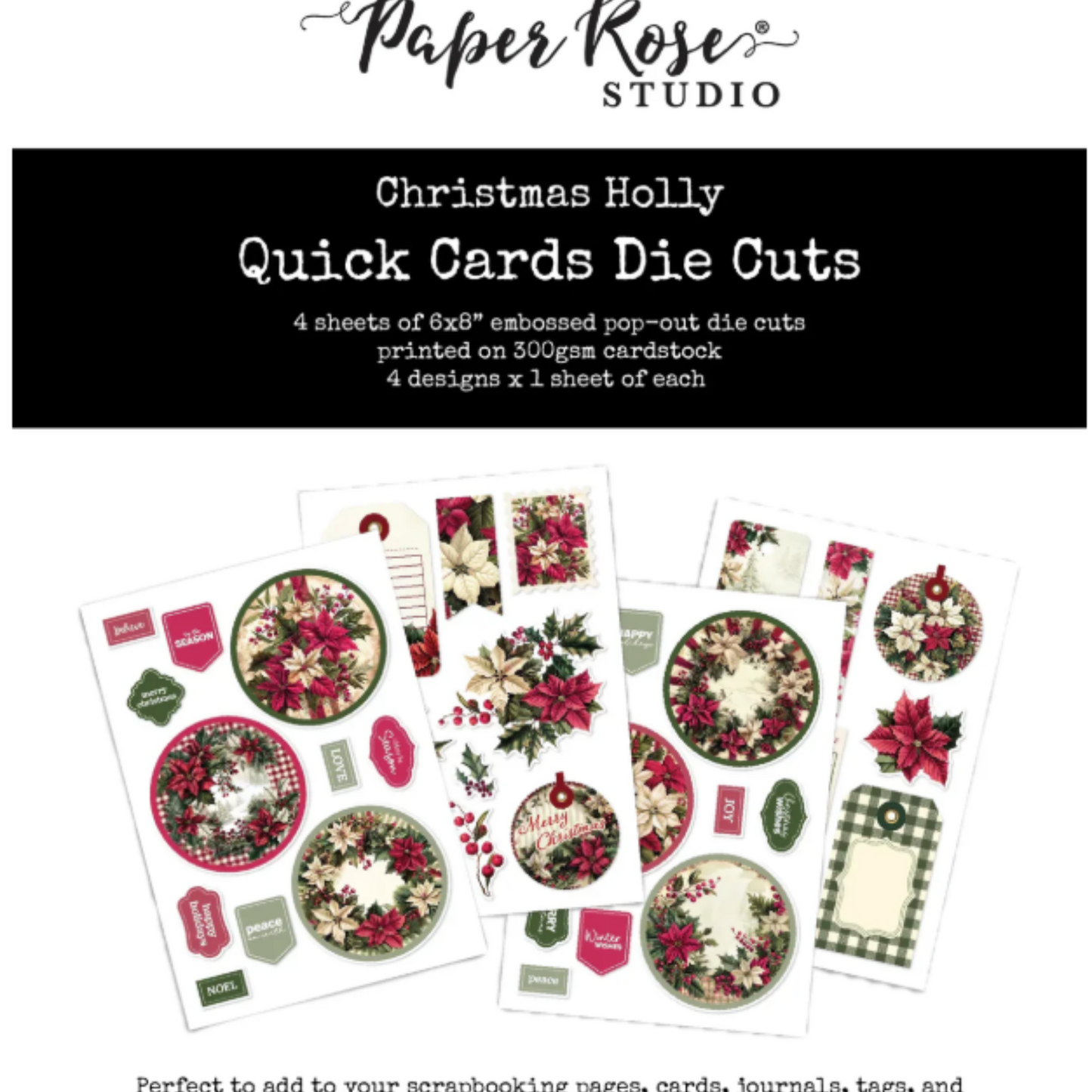 Paper Rose Quick Cards Die Cuts