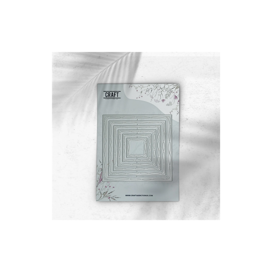 Double Wavy Stitched Square Die