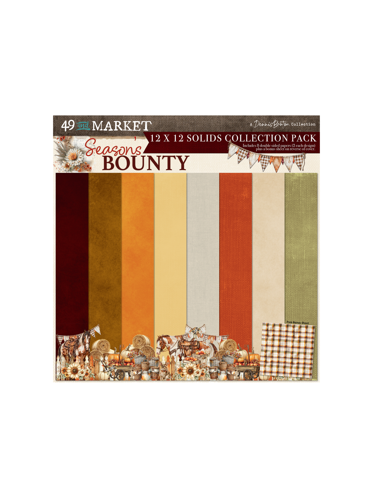 Season's Bounty 12x12 Solids