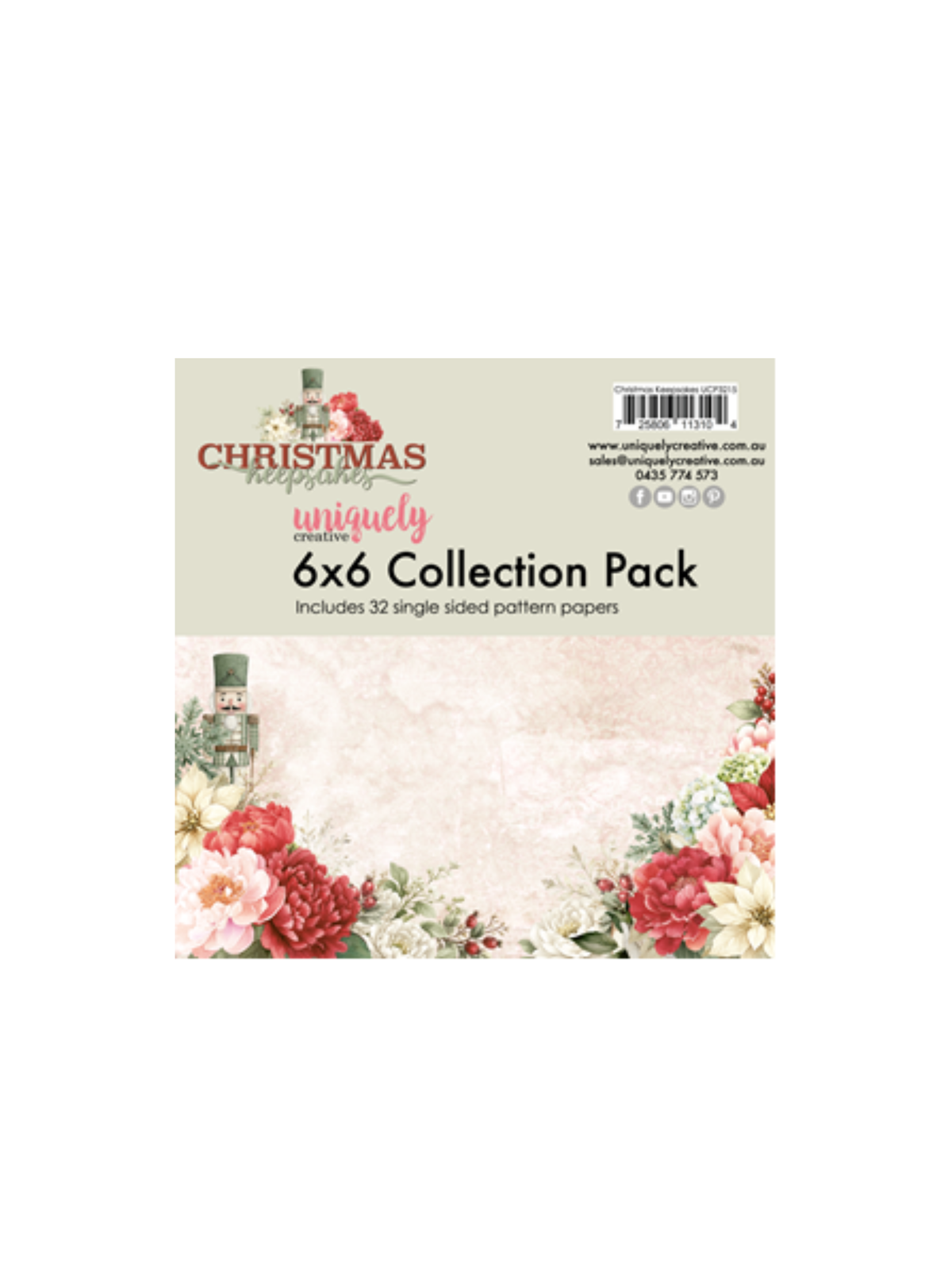 Christmas Keepsakes 6x6 Paper Pack (Portion incl. in Kit)