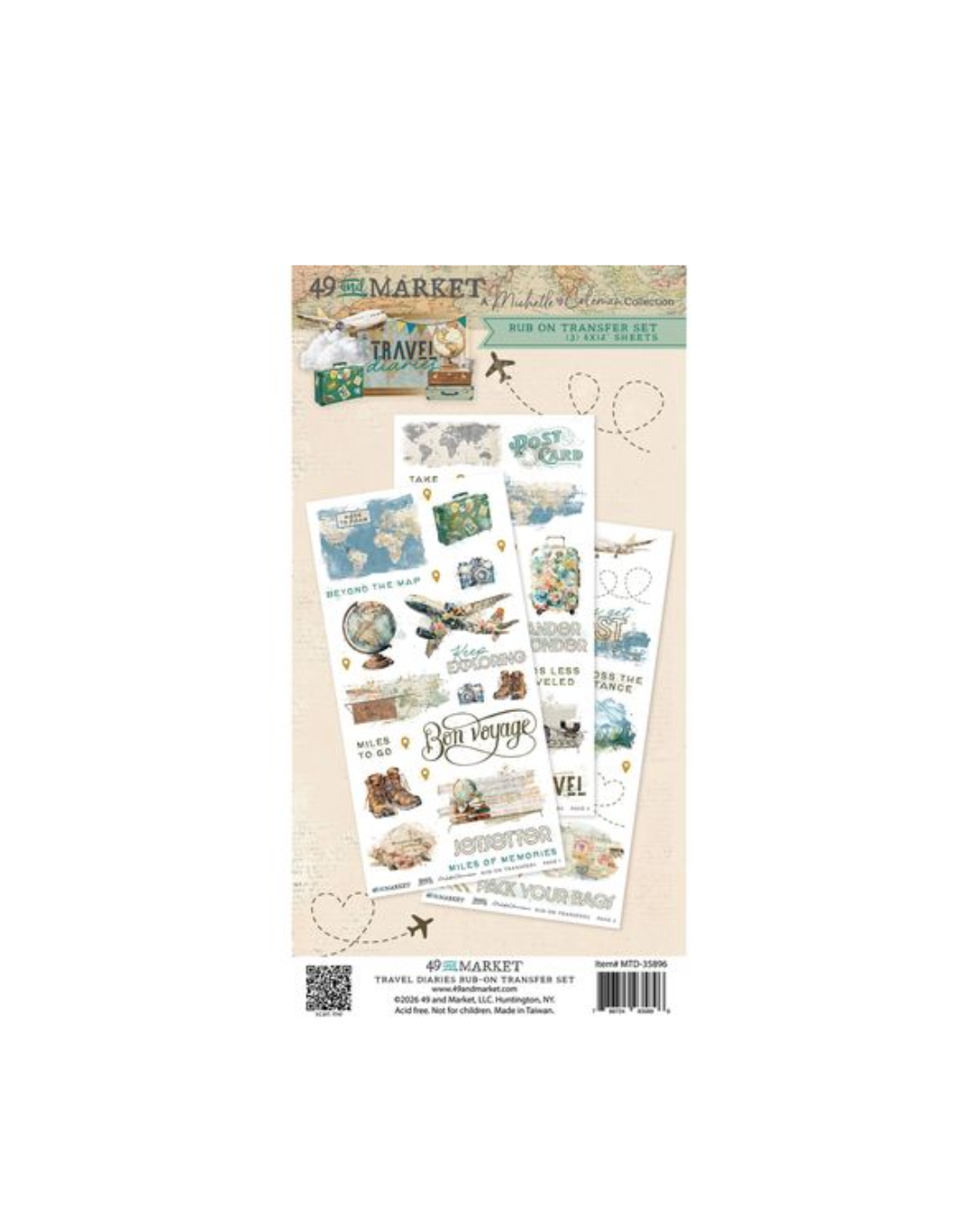 Travel Diaries Blendable Rub ons