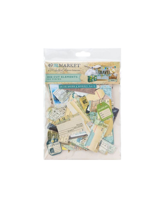 Travel Diaries Die Cut Elements Ephemera