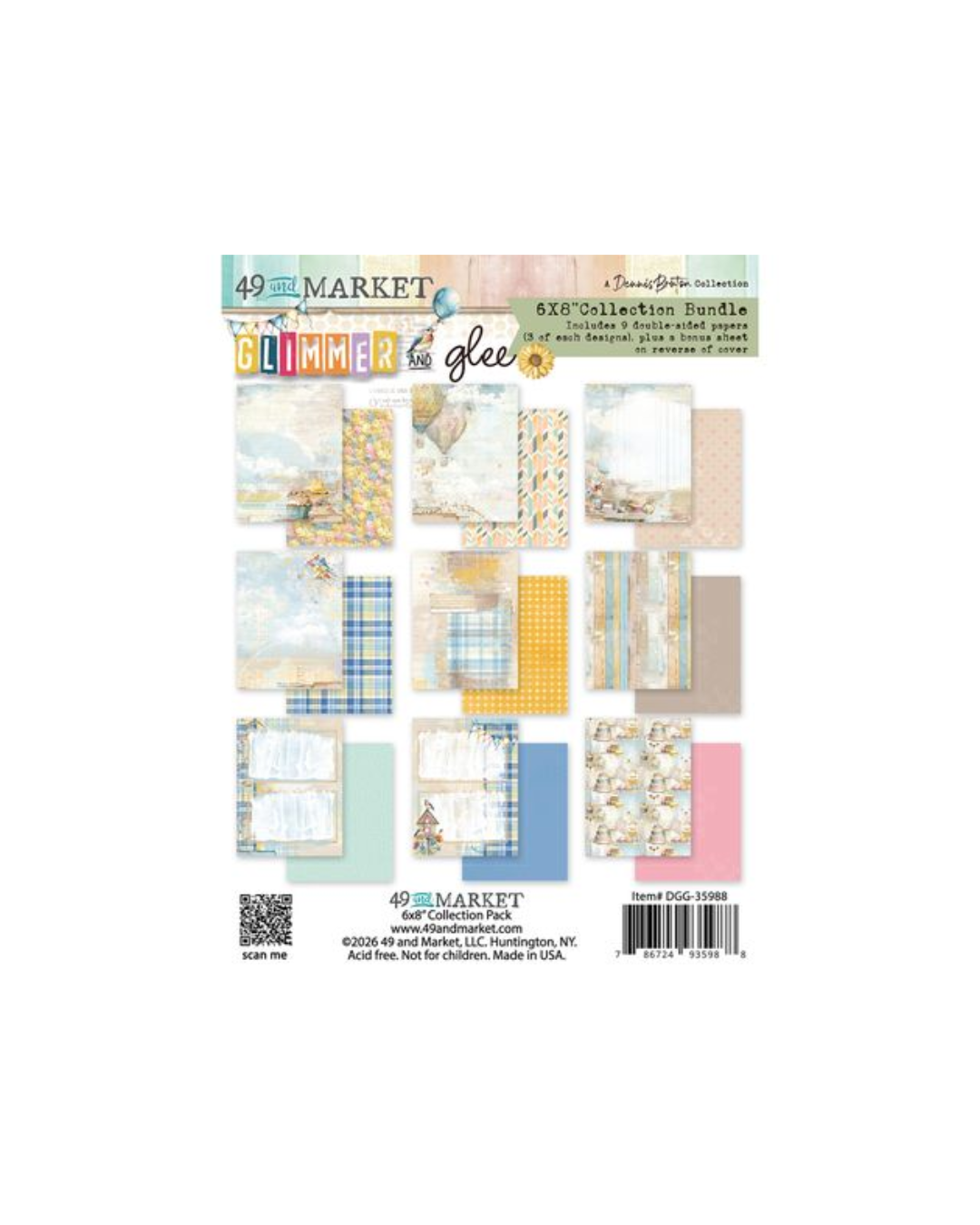 Glimmer and Glee 6x8 Paper Collection