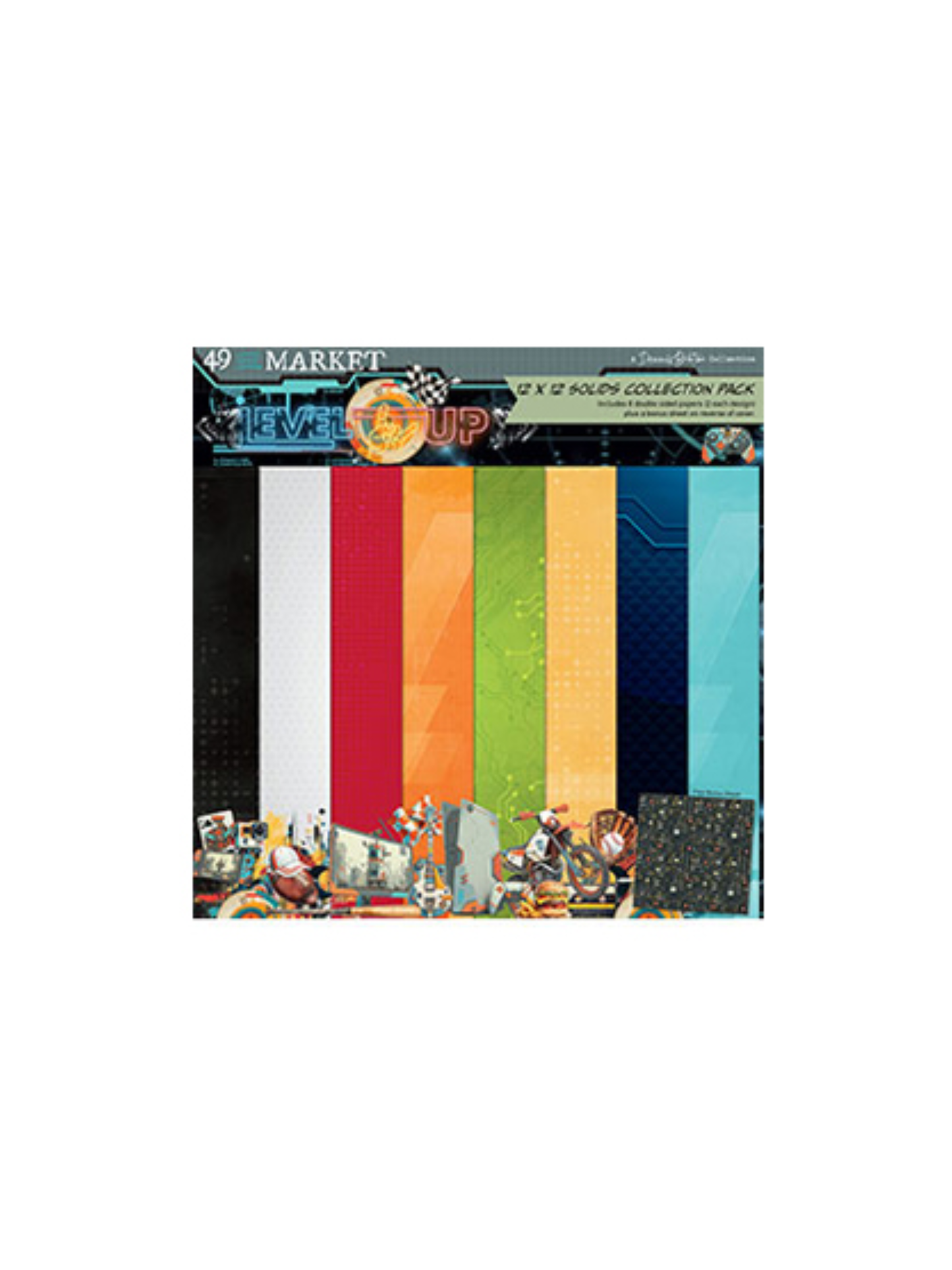 Level Up 12x12 Paper Solids