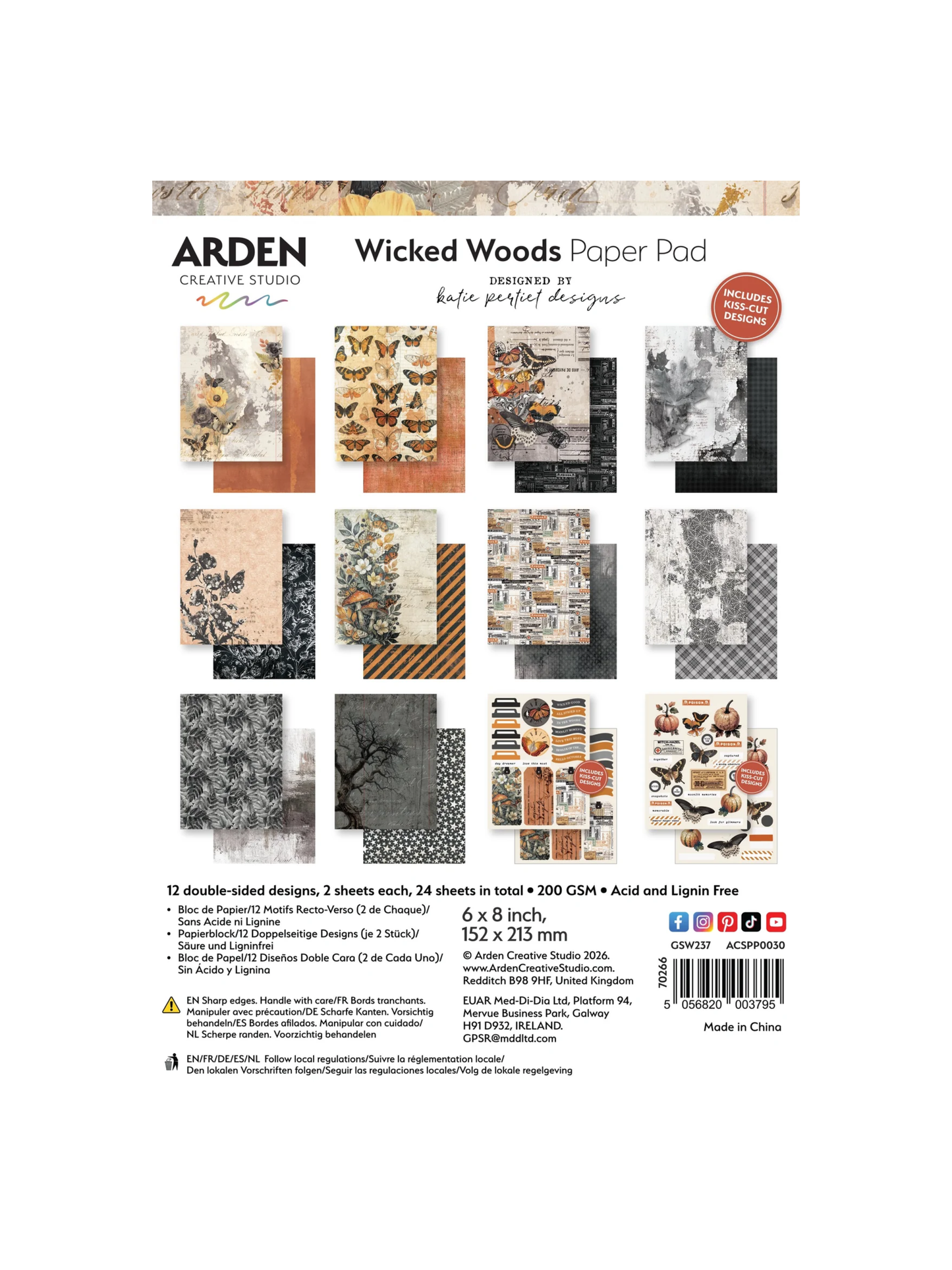 Wicked Woods Paper Pad (Incl. in Kit)