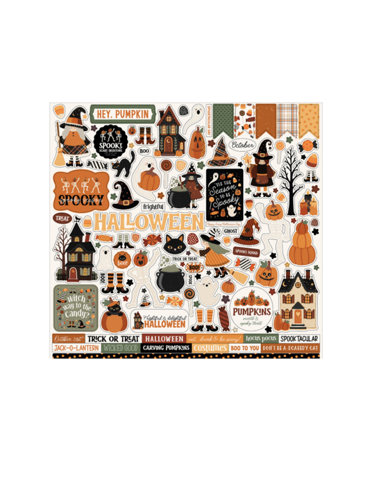 12x12 Handmade Halloween Sticker Sheet